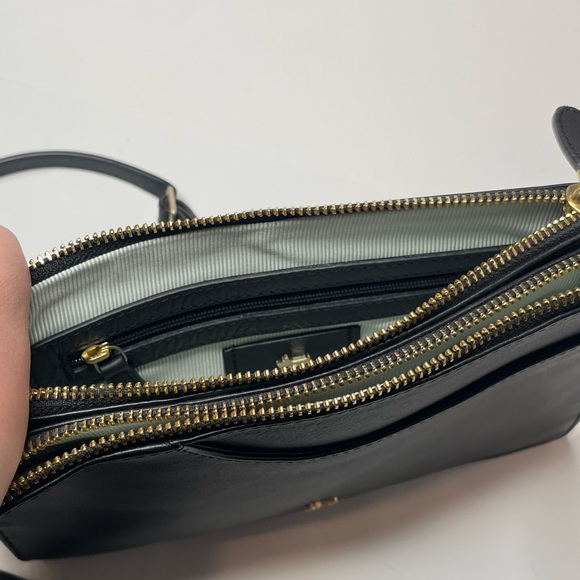 Radley London Pockets Medium Zip-Top Leather Crossbody Black - Picture 8 of 8